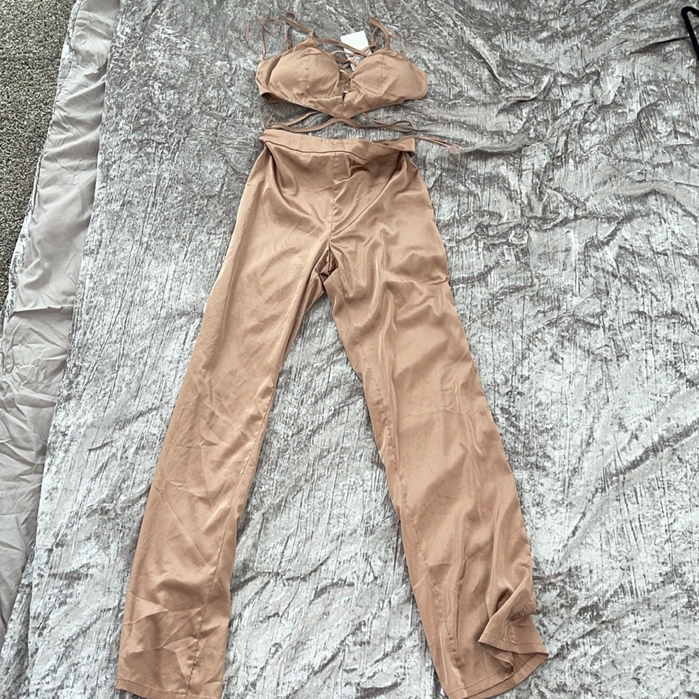 Two piece pant set.